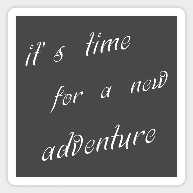 It's Time For A New Adventure Sticker by Korry